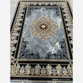 تصویر فرش ماشینی ۵۰۰ شانه طرح فرشته دودی سایز ۶ و ۱۲ متر 
