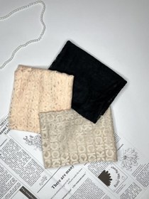 تصویر شال حریر وارداتی CK - کرم 