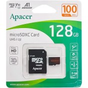 تصویر رم موبایل و دوربین اپیسر (Apacer) مدل 128GB AP128GMCSX10UB-R 100MB/s خشاب دار Apacer 128GB AP128GMCSX10UB-R 100MB/s