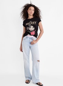 تصویر تیشرت زنانه استرادیواریوس Stradivarius اورجینال 6600951 
