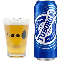 تصویر نوشیدنی آبجو بدون الکل توبورگ آبی باکس ۲۴ عددی tuborg tuborg