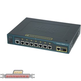 تصویر سوئیچ سیسکو مدل WS-C2960G-8TC-L استوک Cisco WS-C2960G-8TC-L 8Port Switch Stock