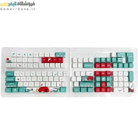 تصویر مجموعه کامل کیکپ طرح Coral Sea کیبورد مکانیکال Coral Sea PBT DoubleShot XDA Keycaps Full Set 