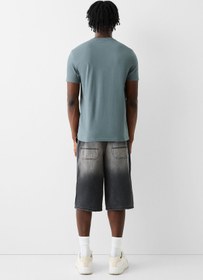 تصویر تیشرت یقه گرد ساده مدل برشکا Bershka men's t-shirt