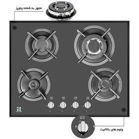 تصویر اجاق گاز صفحه ای پرنیان استیل مدل 4203