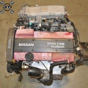 تصویر موتور و گیربکس کامل نیسان مدل NISSAN JDM CA18DET 1.8L 16v 