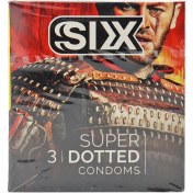 تصویر کاندوم خاردار سیکس 3 عددی Six Super Dotted Condoms 3 pcs