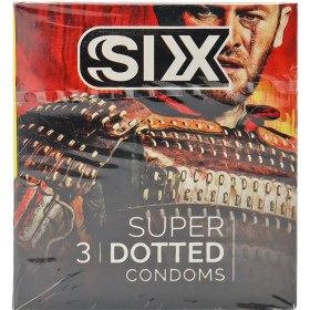 تصویر کاندوم خاردار سیکس 3 عددی Six Super Dotted Condoms 3 pcs