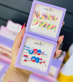 تصویر ناخن طرح دار پینک کی اصلی 