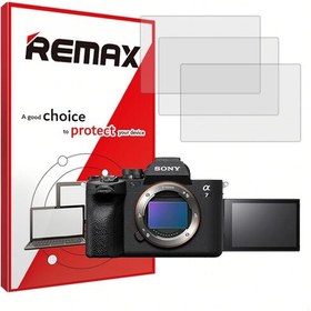 تصویر گلس 3عددی دوربین Sony Alpha 7RIV هیدروژلی شفاف برند ریمکس 