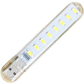 تصویر چراغ usb 8 led طرح فلش 