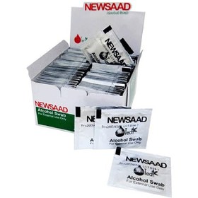 تصویر پد الکل نیوساد بسته 100 عددی 