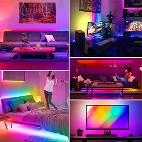 تصویر نوار LED نئون فلکسی RGB 