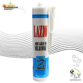 تصویر چسب آکواریوم مشکی لازیو Lazio aquarium silicone