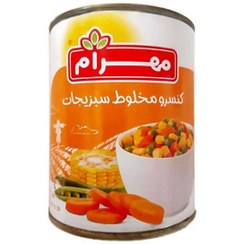 تصویر کنسرو مخلوط سبزیجات مهرام – 400 گرم 