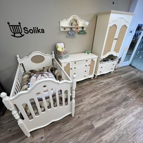 تصویر سرویس تخت و کمد گندم 