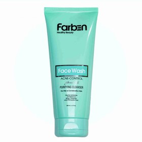 تصویر فاربن ژل شستشوی صورت مناسب پوست های چرب Farben Face Wash Purifying Cleanser For Oily Skin