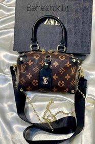 تصویر کیف دوشی زنانه لویی ویتون LV مدل BASIC همراه بند بلند LV BAG