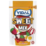 تصویر پاستیل اسپانیایی فاقد گلوتن ویدال Vidal Sweet Mix میکس طرح دار 180 گرم 