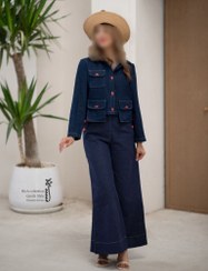 تصویر ست کت و سرهمی گره استایل مدل سرمه 