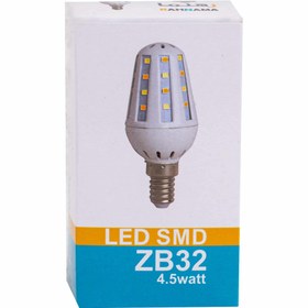 تصویر لامپ شمعی بلالی 4.5 وات LEDSMD رهنما مدل ZB32 پایه E27 
