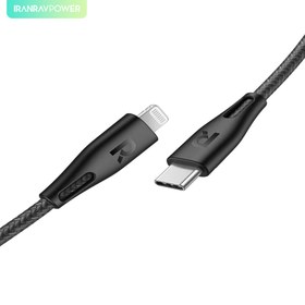 تصویر کابل تایپ سی به لایتنینگ راو پاور مدل RP-CB1017 طول 1.2 متر RAVpower RP-CB1017 USB-C to Lightning cable 1.2m