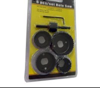 تصویر ست 6 عددی مته گردبر مدل SET HOLE SAW set hole saw