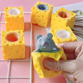 تصویر فیجت موش و پنیر Mouse and cheese Design Anti-stress Fidget