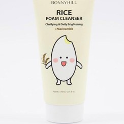 تصویر فوم شستشوی صورت برنج و نیاسینامید بونی هیل ۱۷۰ میل روشن کننده BonnyHill Rice Foam Cleanser