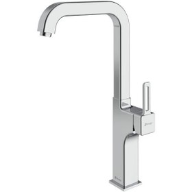 تصویر شیر ظرفشویی شودر مدل میشل - کروم Shouder Sink Faucet Michel Model