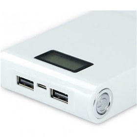 تصویر کیس پاوربانک 12000mAh دو خروجی USB به همراه نمایشگر و برد 4 باتری 