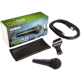 تصویر میکروفون داینامیک شور مدل PGA58 microphone shure PGA58