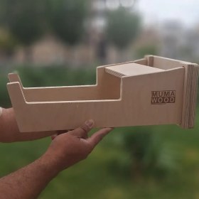 تصویر استند نگهدارنده چوبی دوچرخه 
