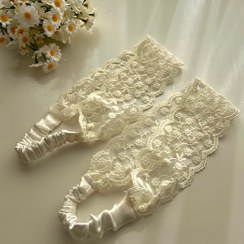 تصویر هدبند توری - کرم 