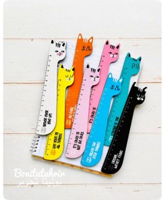 تصویر خط کش طرح گربه 