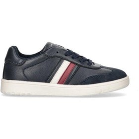 تصویر کفش کتانی بچگانه مدل لبه کوتاه با بند برند Tommy Hilfiger Kids Low Top Lace Up Sneakers