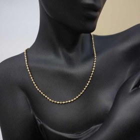 تصویر گردنبند دخترانه زنانه زنجیر توپی ژوپینگ طلایی رنگ ثابت کد140- 1705 chain Necklaces