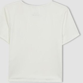 تصویر تی شرت آستین کوتاه زنانه دیفکتو ا defacto | 743671490 defacto | 743671490