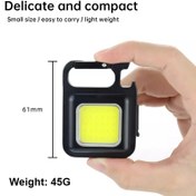 تصویر چراغ قوه جیبی مدل جاکلیدی COB KEY CHAIN LIGHT COB RECHARGEABLE KEY CHAIN LIGHT