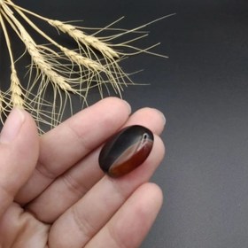 تصویر نگین عقیق سلیمانی خراسانی اصل معدنی کد 8215 