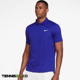 تصویر پلوشرت تنیس مردانه نایک NikeCourt Dri-FIT Victory- آبی 