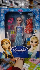 تصویر عروسک فروزن با کفش و لباس آیتم ۱۹۲۴ | اسباب بازی صالح آباد Frozen Doll with Shoes & Outfit – Item: 1924 | Salehabad Toy