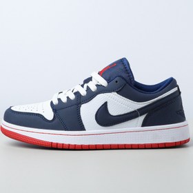 تصویر کتونی Nike AirJordan 1 Low Navy Blue&Red 121232 