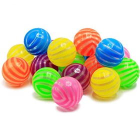 تصویر توپ پلاستیکی راه راه بسته 50 عددی Parham Toys ا plastic ball code:0399970 plastic ball code:0399970