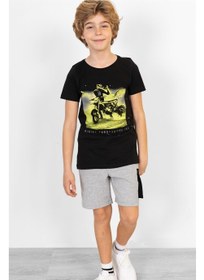 تصویر تی‌شرت کوتاه آستین پسرانه با طرح چاپی برند brz collection Brz Kids Printed Boys Short Sleeve T-Shirt