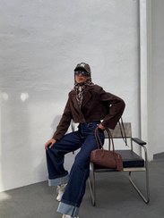 تصویر کراپ کت کتان لانچیا - Lunchia - 255 