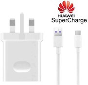 تصویر شارژر 3 پین هوآوی + کابل تایپ سی مدل AP81 ADAPTOR+CABLE HUAWEI AP81