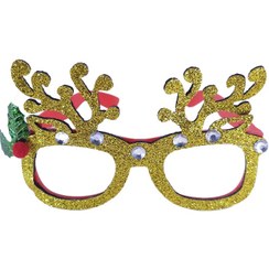 تصویر عینک مدل کریسمسی طرح شاخ گوزنی2 