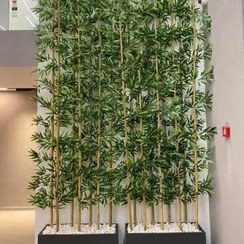 تصویر شاخه بامبو مصنوعی پارتیشنی قد 190 