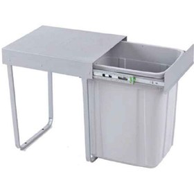 تصویر سطل زباله آدلان مدل A811 تک مخزنه ریلی ظرفیت ۴۰ لیتر 